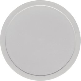 Kunststoffdeckel grau flach Ø 128 mm
