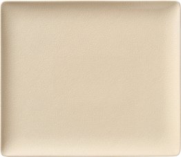 Teller flach quadratisch coup 27 x cm Pearls Champagne Porzellan
