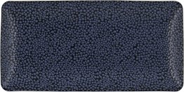 Platte rechteckig coup 18 x 9 cm Pearls Dark