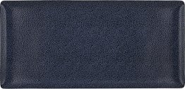 Platte rechteckig coup 42 x 20 cm Pearls Dark