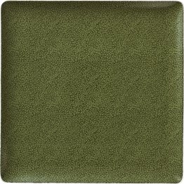 Teller flach quadratisch coup 20 x cm Pearls Greens Porzellan