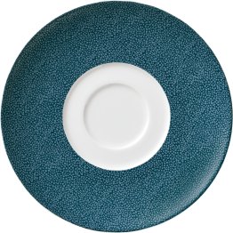 Untertasse rund mit Doppelspiegel 16 cm Pearls Ocean Porzellan