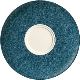 Untertasse rund mit Doppelspiegel 21 cm Pearls Ocean Porzellan