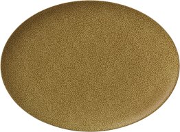 Servierplatte oval coup 37 x 27 cm Pearls Olive