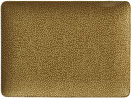 Platte rechteckig coup 20 x 15 cm Pearls Olive