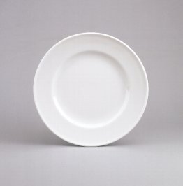 Teller flach Fahne B 17 cm weiß Form 98 Porzellan