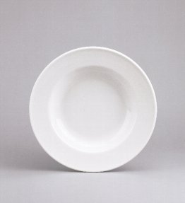 Teller tief Fahne B 23 cm weiß Form 98 Porzellan