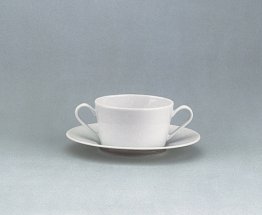 Suppentasse Unterteil zu 0,28 l (Ø Fuß 81 mm) weiß Fine Dining 900 Porzellan