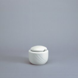Zuckerdose Marmeladendose 0,20 l weiß, Donna Porzellan