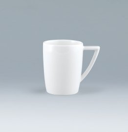 Kaffeebecher 0,30 l weiß Character Porzellan