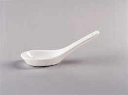 Porzellanlöffel 13 cm weiß Unlimited