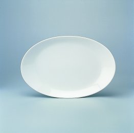 Servierplatte oval coup 32 cm weiß Unlimited Porzellan