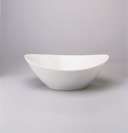 Schale oval 20 cm weiß Unlimited Porzellan