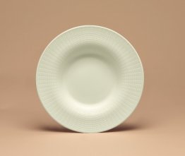 Teller tief Fahne 20 cm Struktur weiß Generation Porzellan