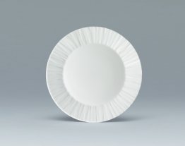 Teller flach Fahne 16 cm weiß Character Porzellan