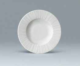 Teller tief Fahne 24 cm weiß Character Porzellan