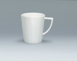 Becher 0,30 l weiß mit Struktur Character Porzellan