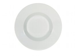 Teller tief Fahne 24 cm weiß Connect Porzellan