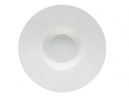 Gourmetteller tief Fahne 16 cm weiß Connect Porzellan