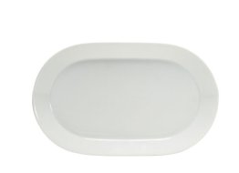 Platte coup oval 38 cm weiß Connect Porzellan
