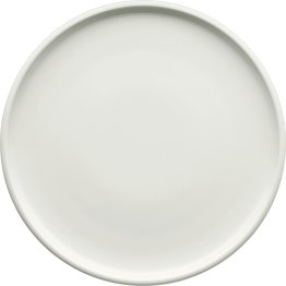 Teller flach coup glatt 17 cm weiß Shiro Porzellan