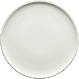 Teller flach coup glatt 26 cm weiß Shiro Porzellan