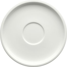 Espresso-Untere glatt weiß Ø 126 mm Shiro Porzellan
