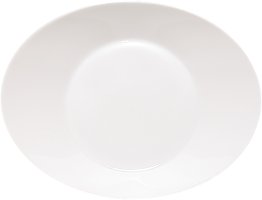 Teller tief oval 22,5 cm Signature weiß Porzellan
