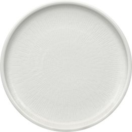Teller flach coup Struktur 21 cm weiß Shiro Porzellan