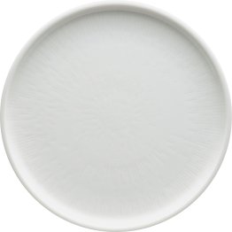 Teller flach coup Struktur 24 cm weiß Shiro Porzellan