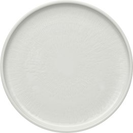 Teller flach coup Struktur 26 cm weiß Shiro Porzellan