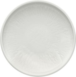 Teller tief coup Struktur 26 cm weiß Shiro Porzellan