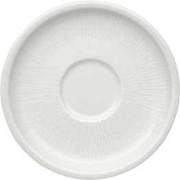 Espresso-Untere Struktur weiß Ø 127 mm Shiro Porzellan