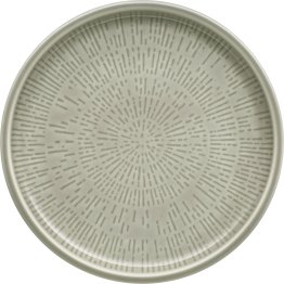 Teller flach coup Struktur 17 cm STEAM Shiro Glaze Porzellan