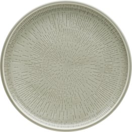 Teller flach coup Struktur 21 cm STEAM Shiro Glaze Porzellan