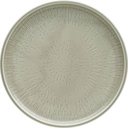 Teller flach coup Struktur 24 cm STEAM Shiro Glaze Porzellan