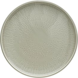 Teller flach coup Struktur 26 cm STEAM Shiro Glaze Porzellan