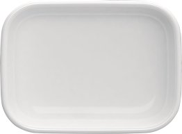 Platte rechteckig 12x9cm weiß, AIRFLOW