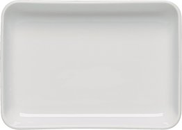 Platte rechteckig 16x12cm weiß, AIRFLOW