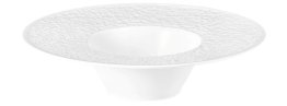 Pastateller tief 26,5 cm Relief breit NORI weiß