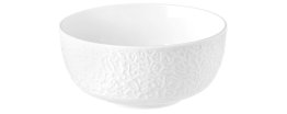 Müslischale 15 cm Relief NORI weiß