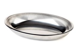 Brot-/Obstkorb oval 26,5 x 18,5 cm Edelstahl