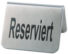Tischaufsteller RESERVIERT 2er Pack