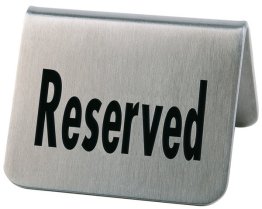 Tischaufsteller RESERVED 2er Pack