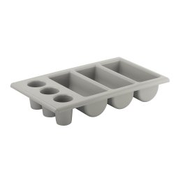 Besteckkasten GN 1/1 6 Mulden grau 535 x 325 mm