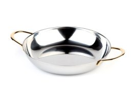Servierpfanne rund Ø 28 cm Edelstahl