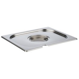 GN Deckel Edelstahl mit Löffelaussparung 1/2 325 x 265 mm