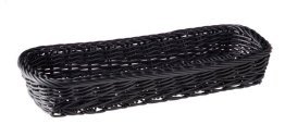 Besteckkorb ECONOMIC oval schwarz 270 x 100 mm