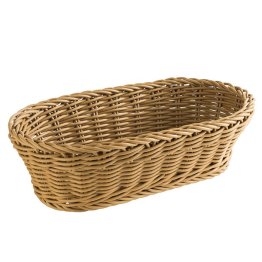 Baguette Korb oval 28 x 16cm braun