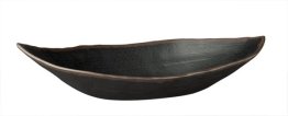 Blattschale -MARONE- 360 x 190 mm